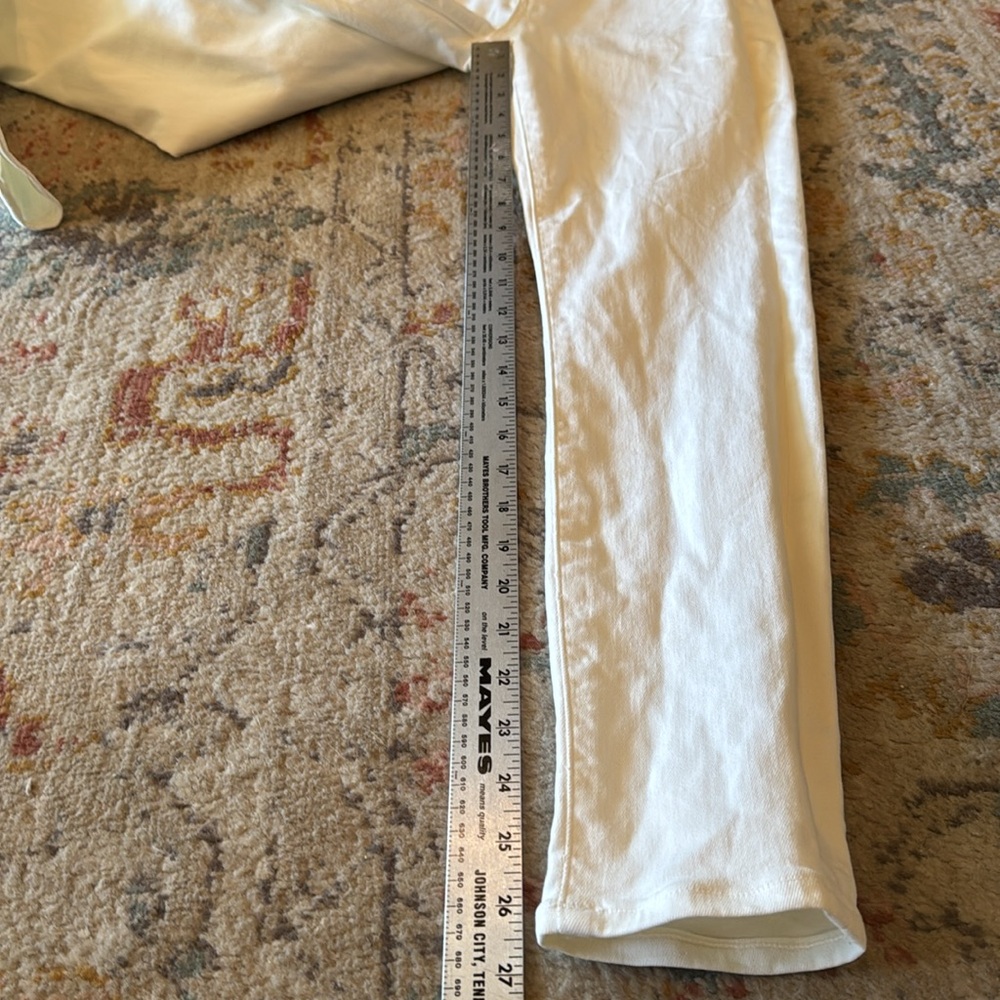Agolde White Skinny Sophie Jeans - size 25 - Picture 13 of 17